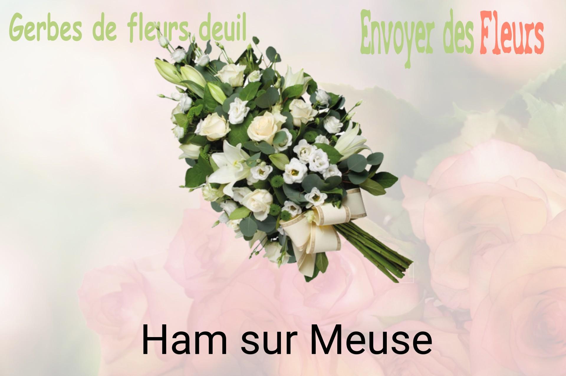 Gerbe de fleurs de deuil livrée à Ham-sur-Meuse